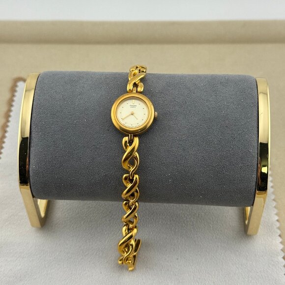 Pulsar 18K Gold Plated Cream Dial Ladies Dress Watch - Picture 2 of 8